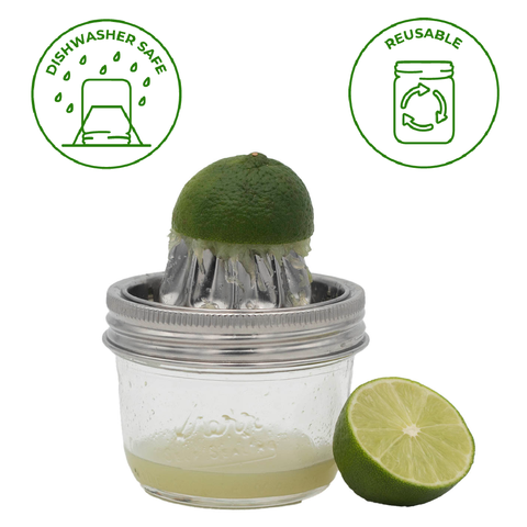 Stainless Steel Juicing Lid for Wide Mouth Mason Jars - Mason Jar Lifestyle