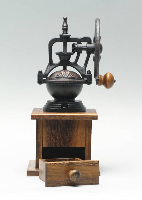 Nonie Manual Coffee Grinder With Cast Iron Hand Side Crank : Robles Wood - Baroy