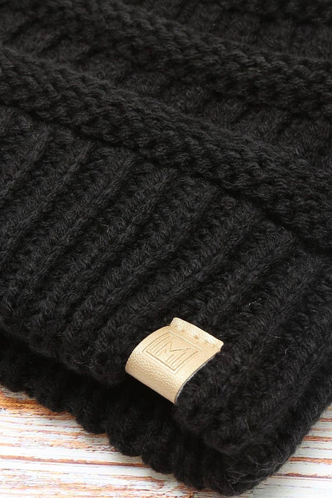 Off White Kids Winter Beanie Hat with Double Pom Pom - Kids - One Size - Fashion City
