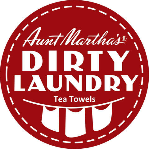 Aunt Martha's® Dirty Laundry Tea Towel - Wine Is Cheaper - Colonial Patterns, Inc.