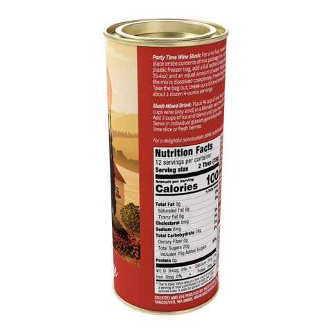 Red or White Wine Slush - Peach Mango, 12oz Round Tin - McSteven's