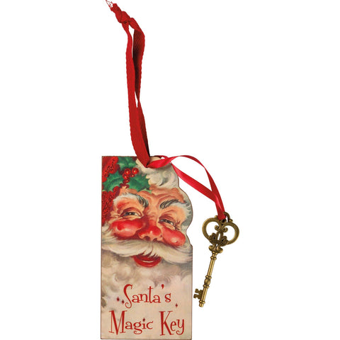 Santa's Magic Key Vintage Ornament - Primitives by Kathy
