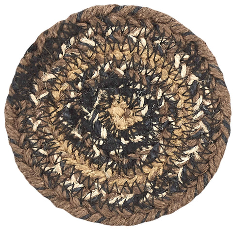 Espresso Jute Coaster, Set of 6 - VHC Brands