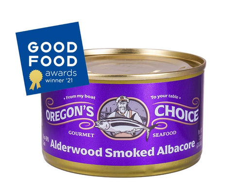Alderwood Smoked Albacore Tuna, 7.5 oz - Oregon's Choice Gourmet