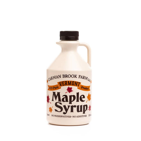 Vermont Maple Syrup: Amber Rich Taste/Table Syrup / Half Pint - Carman Brook Farm