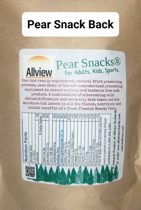 Pear Snack Flemish Beauty dehumidified - ALLVIEW ORCHARDS