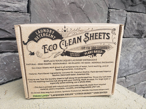 Laundry Detergent Sheets, 100 Sheets - Symbiotic Products LLC