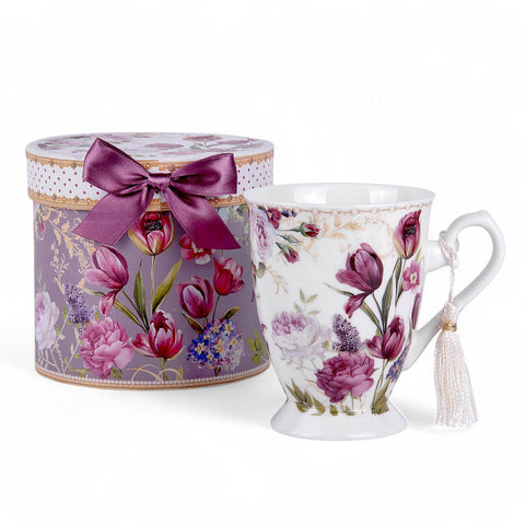 Tulip Tea/Coffee Tall Mug, 10.82 fl oz, in Gift Box