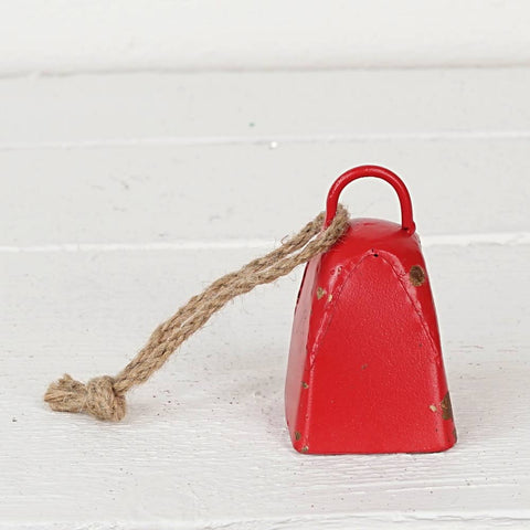 Vintage Red Cow Bell with Loop - Holiday Depot Inc.