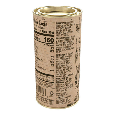 Sweet & Spiced Chai Tea Latte Mix, 7oz Round Tin - McSteven's