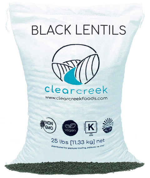 Black Beluga Lentils: 4lb - Palouse Brand