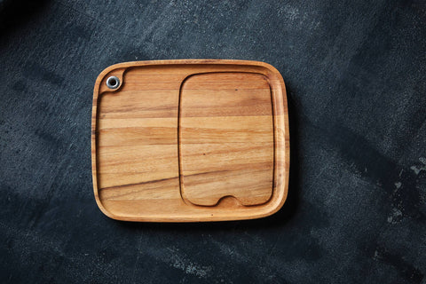 Ironwood Fort Worth Steak Plate, Acacia Wood, 11" x 13" - Fox Run Brands