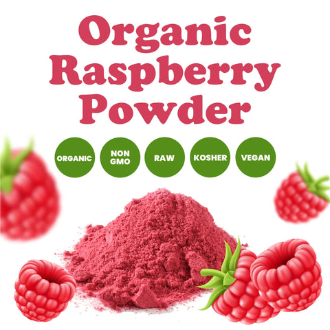Organic Raspberry Powder – Non-GMO, Raw, Vegan Superfood: 0.25 Pound - Food To Live