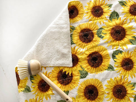 Large Sunflowers Drying Mat - Lavishly Vintage