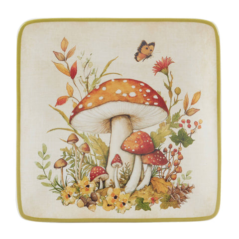 Woodland Critters Fall Canape Plate 6 in Assorted - Certified International