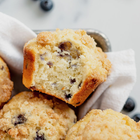 Blueberry Muffin Mix: 18 oz, Festive Cotton Bag - Lehi Mills