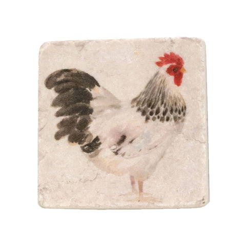 Rooster Resin Coasters, set of 4 - Col House Designs