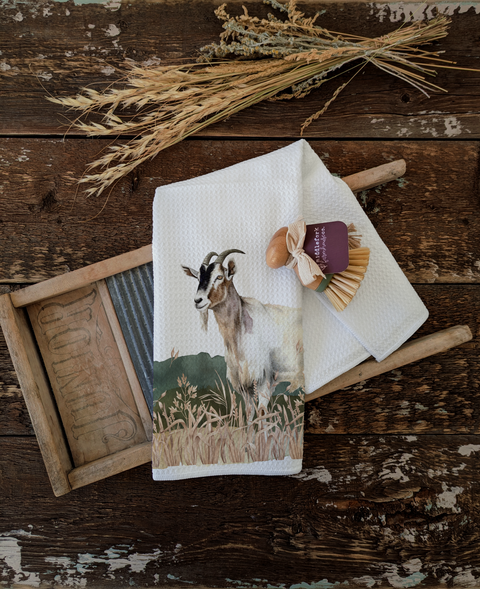 Goat Farm Animal Kitchen Tea Towel - Middlefork Farmhouse Co.