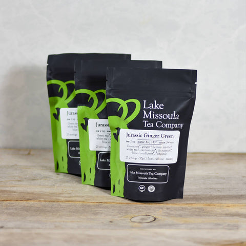 Jurassic Ginger Green, 1.7 oz - Lake Missoula Tea Company
