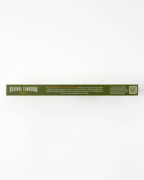Organic Einkorn Spaghetti, 8.8 oz - Revival Einkorn