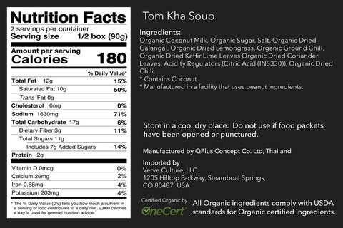 Thai for Two Cooking Kit - Organic Tom Kha Soup - Verve Culture