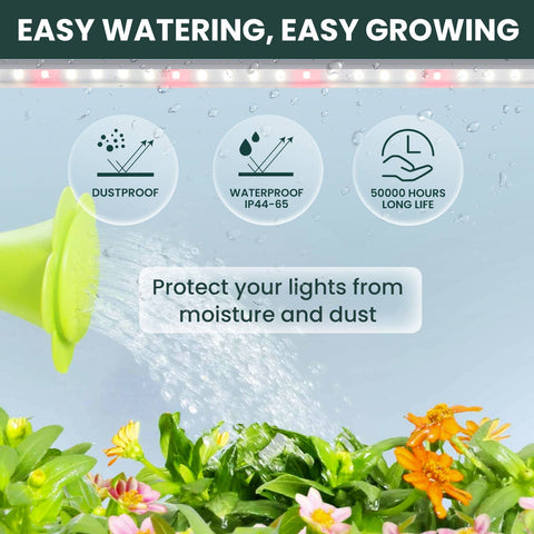 3 Pk FLEX GROW, Transparent Tube LED Grow Light, 6500K - My City Garden