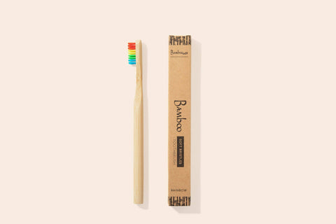 Adult Bamboo Toothbrush, White - Bamboo Switch