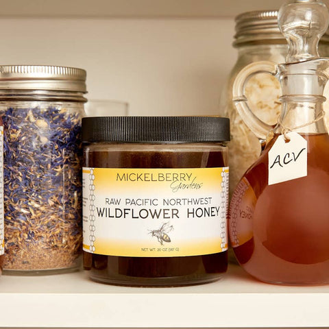 Raw Wildflower Honey, 12oz - Mickelberry Gardens