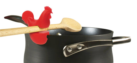 Rooster Pot Clip, Spoon Holder, 2.75" x 2.75" - Fox Run Brands