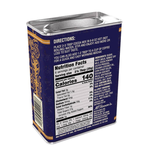 Stolas' Brothers Chocolate Cocoa, 8oz Rectangle Tin - McSteven's