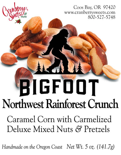Bigfoot Northwest Rainforest Crunch, 5 oz (no chocolate) - Cranberry Sweets & More