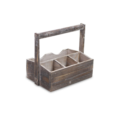 Nicola Wooden Decorative Caddy: Small - Cheungs Home Decor
