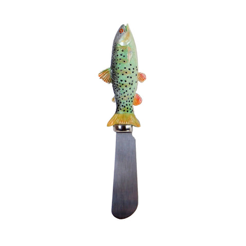 Green Trout Cheese and Butter Spreader Knife - Out of the Woods of Oregon