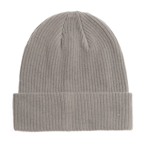 Dark Brown Unisex Cotton Knitted Beanies: One Size - Fashion City