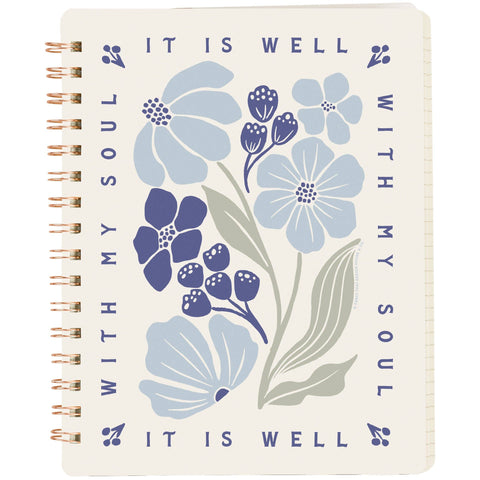 It Is Well With My Soul Spiral Notebook - Primitives by Kathy