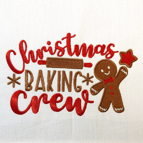 Christmas Baking Tea Towels: Mrs Claus' Corner Cafe Warm Your Heart - Red Mitten