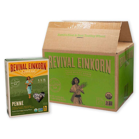 Organic Einkorn Penne, 8.8 oz - Revival Einkorn