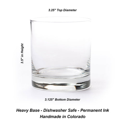 Double Exposure Bear Whiskey Glasses, 11 oz, Single - Black Lantern