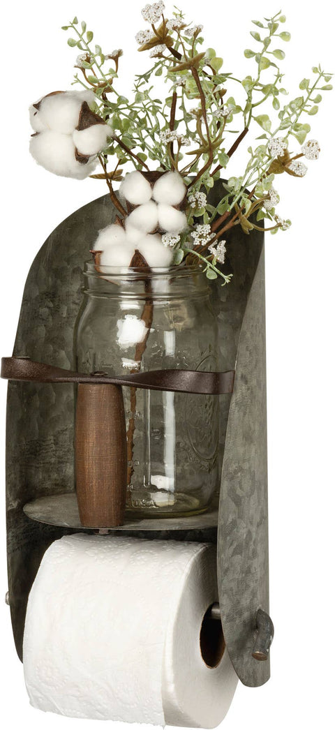Scoop Toilet Paper Holder, 8"x6"x13" - Primitives by Kathy