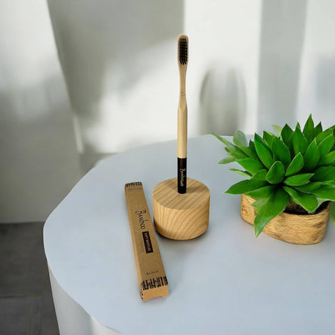 Adult Bamboo Toothbrush, White - Bamboo Switch