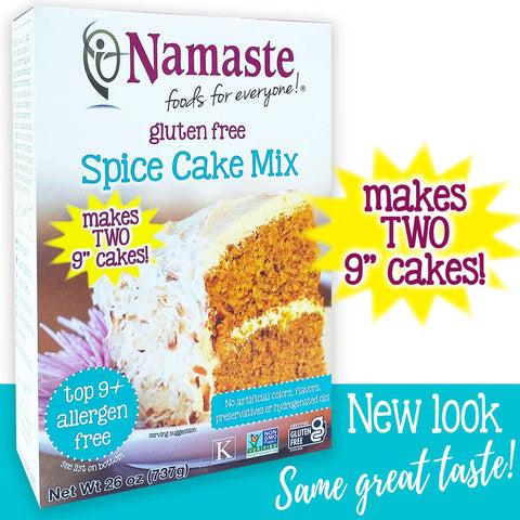 Spice Cake Mix, 26 oz, Gluten Free - Namaste Foods