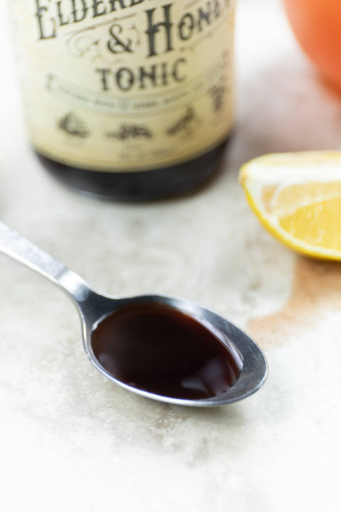 Elderberry & Honey Tonic, 16 oz - Roots And Leaves