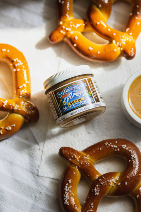 Amber Ale Mustard, 3oz - Sun Valley Mustard