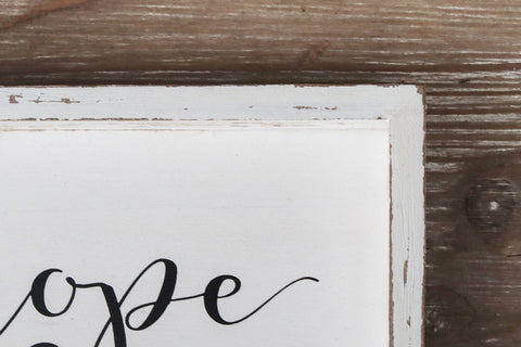 Where There Is Hope There Is Faith Wall Decor - Paris Loft Inc