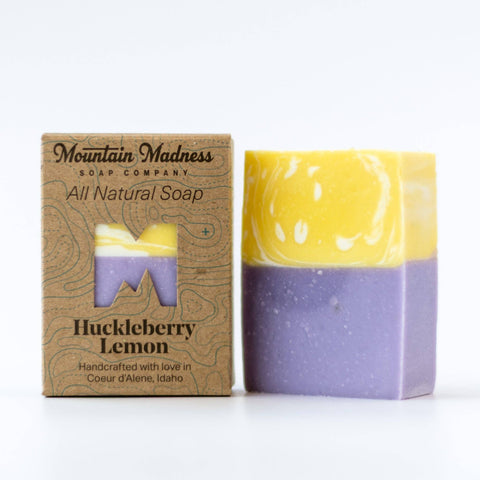 Huckleberry Lemon Bar Soap - Mountain Madness Soap Co.