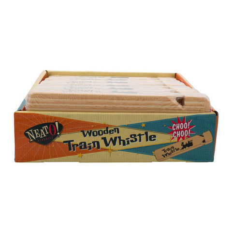 Neato! Classic Wooden Train Whistle, 7.5 in - Toysmith