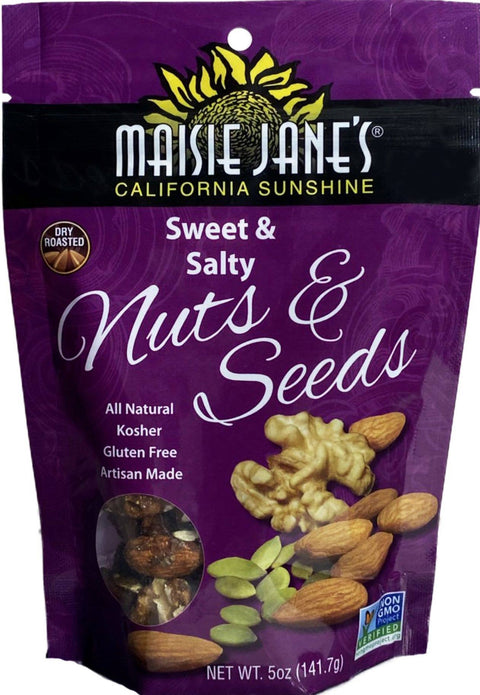 Sweet & Salty Nuts & Seeds, 5oz Reclosable Pouch - Maisie Jane’s