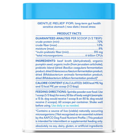 Probiotic & Prebiotic Powder Vet-Formulated Supplement for Dogs: 4.1 oz - Native Pet