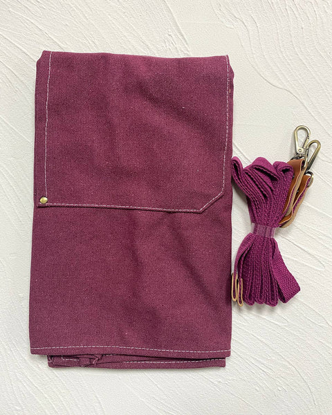 Heavy Cotton Canvas Cross Back Aprons: Blue - Fodory