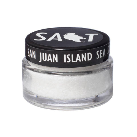 Solar Evaporated Sea Salt, 1 oz Jar - San Juan Island Sea Salt
